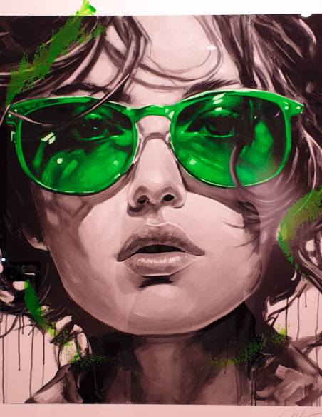 Green glasses - Sav45 - L'Arcada Galeria d'Art