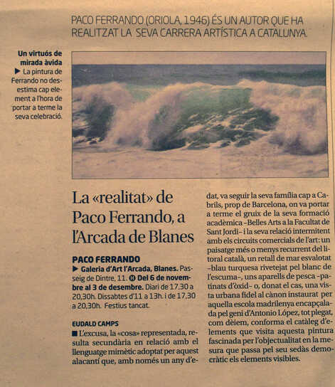 ONADES . Article a Diari de Girona.