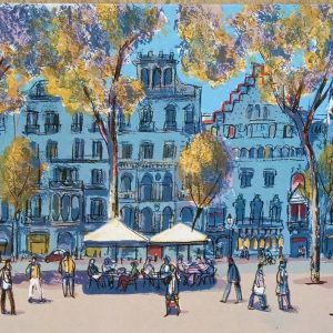 Domingo en el Passeig de Gràcia. Barcelona.